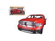 Jada 97224 2014 Dodge Ram 1500 Pickup Truck Red Just Trucks with Extra Wheels 1 24 Diecast Model