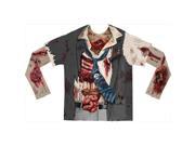 Faux Real F115709 Faux Real Shirts Zombie With Mesh Sleeves Extra Large