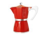 European Gift Houseware 10 3803 Milano Red 3 Cup Aluminum Stovetop Maker