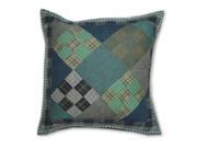 Patch Magic TPCH9P Chambray Nine Patch Toss Pillow 16 x 16 in.