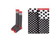 Giftcraft 410056 Spotlight Womens Knee High Sock Polka Dot Design Black White Pack of 3