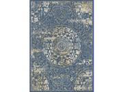 DynamicRugs ES71055800500 55800 Essence Collection 6.7 x 9.6 in. Traditional Rectangle Rug Dark Blue