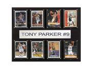 CandICollectables 1215TPARKER8C NBA 12 x 15 in. Tony Parker San Antonio Spurs 8 Card Plaque