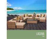 TKC Laguna 14 Piece Outdoor Wicker Patio Furniture Set