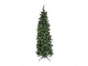 NorthLight 7 ft. Pre Lit Cashmere Mixed Pine Pencil Artificial Christmas Tree Clear Lights