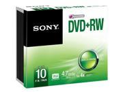 Sony 10DPW47SS DVD RW rewriteable DVD discs 10 pack