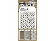 Stampers Anonymous MTS 12 Tim Holtz Mini Layered Stencil Set Pack of 3 Set No.12