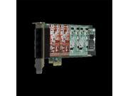 Digium Inc. 1A4B02F 4 Port Modular Analog PCI Express x1 Card with 4 Trunk Interfaces