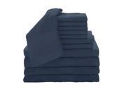 Baltic Linen 100 Percent Cotton Luxury Towel Sets Cobalt 12 Piece