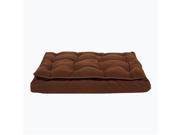 Carolina Pet Company 1779 Luxury Pet Pillow Top Mattress Bed 30 x 42 x 4 in. Chocolate