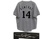 Schwartz Sports Memorabilia KONJRY102 Paul Konerko Signed Grey Custom Baseball Jersey
