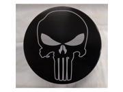 Helm 5 in. Round Billet Aluminum Trailer Hitch Cover Punisher