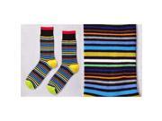 Giftcraft 410316 Mens Crew Sock with Multi Color Stripes Design Pack of 3