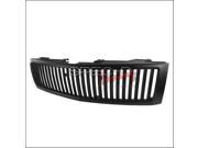 Spec D Tuning HG SIV07BBVT Matte Black Vertical Grille for 07 to 12 Chevrolet Silverado 9 x 16 x 57 in.