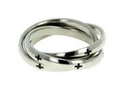 Forgiven Jewelry 237276 Ring Triple Band Stainless Steel Size 6