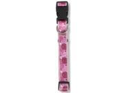 Petmate 11459 Pink Flower Collar 0.75 x 9 in.
