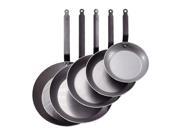 de Buyer 5110.4 2 in. Heavy Quality Steel Round Fry Pan with Helper Handle
