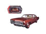 Autoworld AMM1053 1966 Chevrolet Biscayne Coupe Bronze Limited Edition to 1002 Piece 1 18 Diecast Model Car