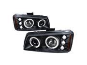 Spec D Tuning 2LHP SIV03JM TM Halo LED Projector Headlights for 03 to 06 Chevrolet Silverado 10 x 18 x 21 in. Black