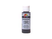 Delta 640090 2 Ounces Ceramcoat Acrylic Paint Charcoal Opaque