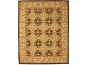EORC IE30BK 7.75 x 9.75 ft. Modern Antique Brown Hand Tufted Twisted Wool Brown Khyber Rug