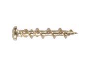 Hillman Fasteners 9520 4 Pack 1.25 in. Brass Oval Head Wall Dogs Stainless Steel Screws Pack Of 10