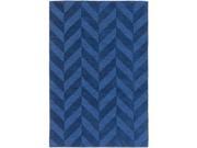 Artistic Weavers AWHP4024 69 Central Park Carrie Rectangle Handloomed Area Rug Navy 6 x 9 ft.