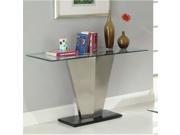 Home Elegance 3455 05 Silverstone Sofa Table in Brushed Chrome