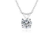 Lion Jewelers PWG13771 33 0.33 Carat Round Diamond 14K Gold Solitaire Necklace