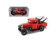Signature Models 18116r 1931 Ford Model A Tow Truck Red 1 18 Diecast Model Car