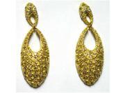 Dlux Jewels Gold White Earrings