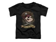 Trevco Popeye Shiver Me Timbers Short Sleeve Toddler Tee Black Large 4T