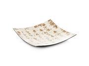 Modern Day Accents 5020 Hueso Blanco Golden Bone Square Tray