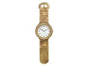 Benzara HRT 75993 Classy Wood Wall Clock