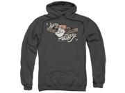 Trevco Popeye I Am Adult Pull Over Hoodie Charcoal Small