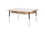 Jonti Craft 55223JC TABLE WITH STORAGE 6 Without paper trays