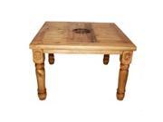 Million Dollar Rustic 03 1 10 4 4 48 In. Square Table With Star On Top Leg