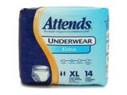ATTENDS HEALTHCARE PRODUCTS 48AP0740100 Attends Adult Extra Absorbency Protective Underwear Extra Large 58 to 68 in.