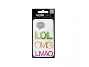 Bulk Buys Cg117 Lots Of Laughs Phone Bling Removable Stickers Pack Of 24