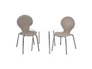 Giftmark 3012G Modern Childrens Table and 2 Chair Set with Chrome Legs Grey