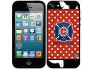 Coveroo Chicago Fire Polka Dots Design on iPhone 5S and 5 New Guardian Case