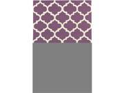 Artistic Weavers AWAH2031 58 Pollack Stella Rectangle Hand Tufted Area Rug Purple White 5 x 8 ft.
