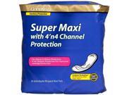 Good Sense Super Maxi with 4 4 Channel Protection Pad 24 Count Case of 12