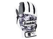 Franklin Sports 21060F4 Digitek Digi Adult Large Batting Gloves Gray White Black
