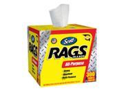 Kimberly Clark Professional 412 75600 Scott Rags In A Box 300Ct White