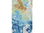 DynamicRugs FS4625414999 25414 Fusion Collection 3.11 x 5.3 in. Modern Rectangle Rug Multi Color