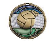 Simba CEM350G 2.5 in. Color Epoxy Medallion Volleyball Gold
