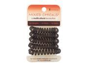 Mixed Chicks ACC 1507 Spring Bands Light Charcoal Unisex Hair Bands 5 Piece