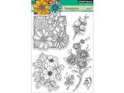 Penny Black PB30213 Penny Black Clear Stamps 5 in. x 7.5 in. Sheet Bouquets
