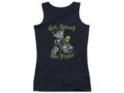 Trevco Popeye Get Spinach Juniors Tank Top Black Small